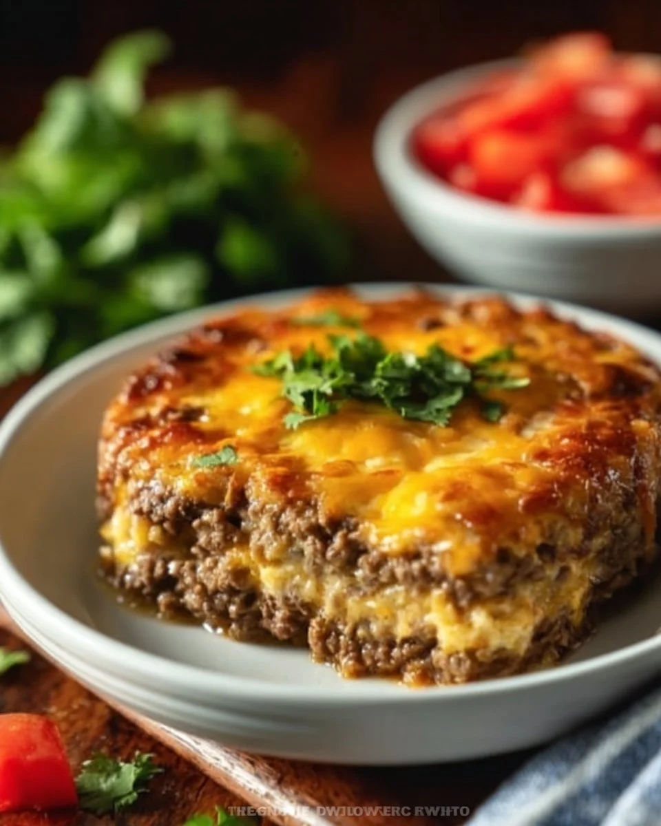 Low Carb Cheeseburger Casserole